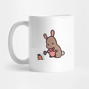 Kawaii Brown Bunny Gardener Mug